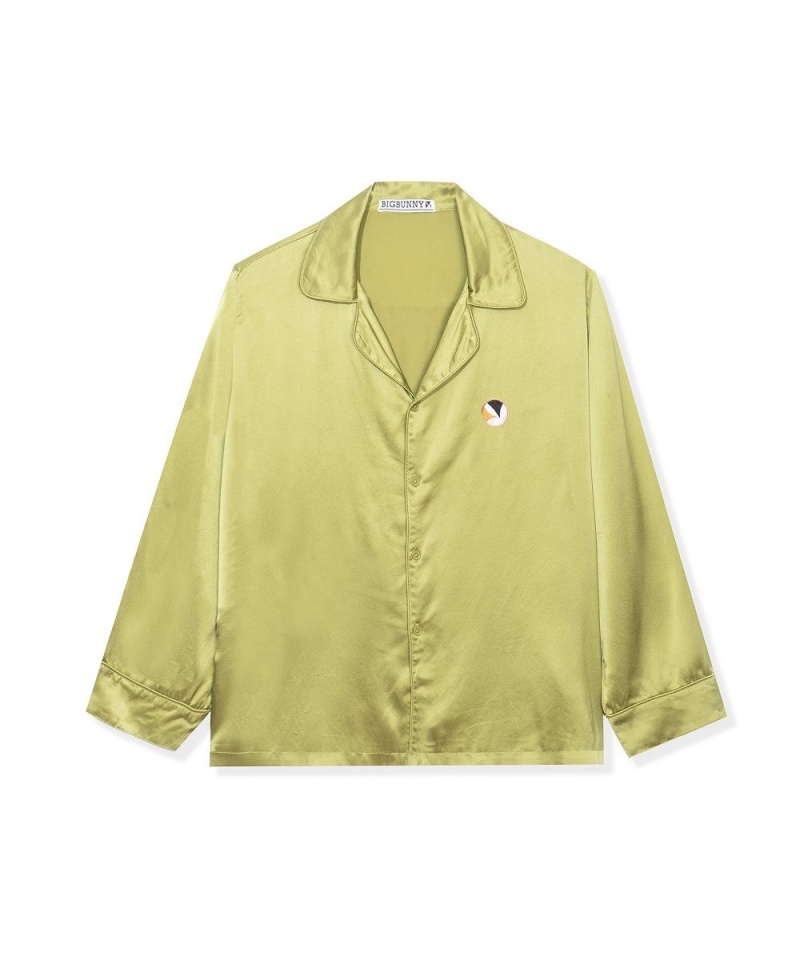 Rust Men's Playboy Silk Button Down Colla T-shirts | PLBY-593282