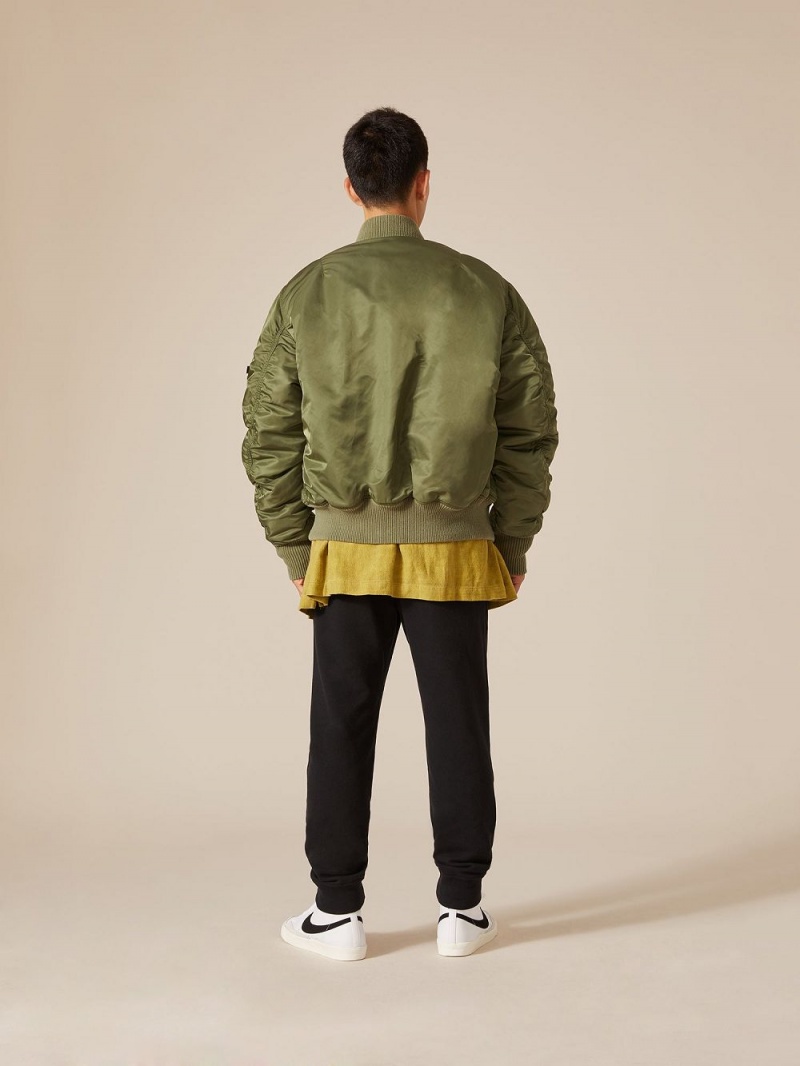 Sage Men's Playboy x Alpha Industries Reversible MA-1 Flight Jackets | PLBY-593076