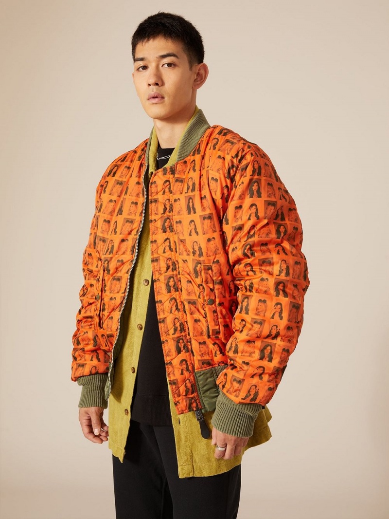 Sage Men's Playboy x Alpha Industries Reversible MA-1 Flight Jackets | PLBY-593076