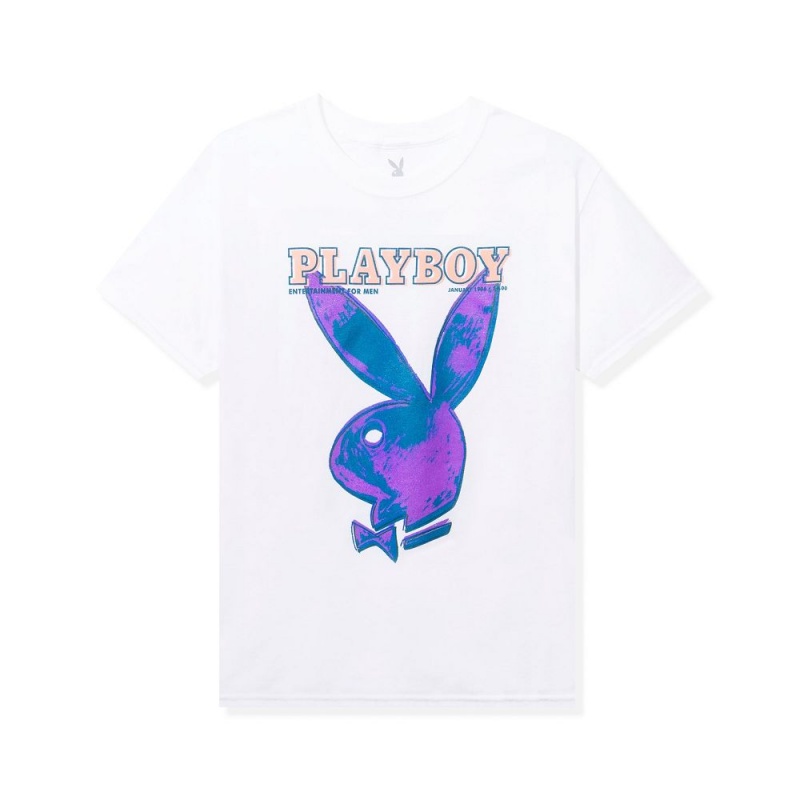 Sand Men's Playboy January 1986 Andy Warhol Cover T-shirts | PLBY-593160