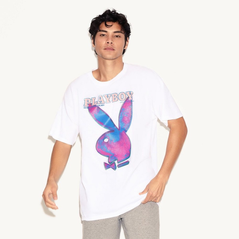 Sand Men's Playboy January 1986 Andy Warhol Cover T-shirts | PLBY-593160