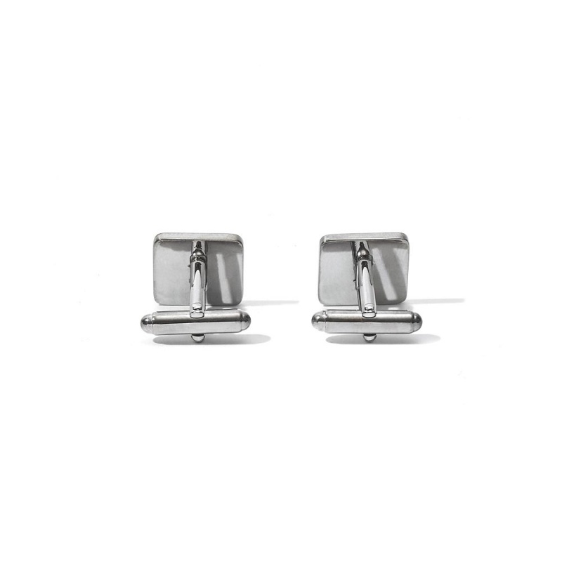Silver Men's Playboy Rabbit Head Cufflinks Accessories | PLBY-592924