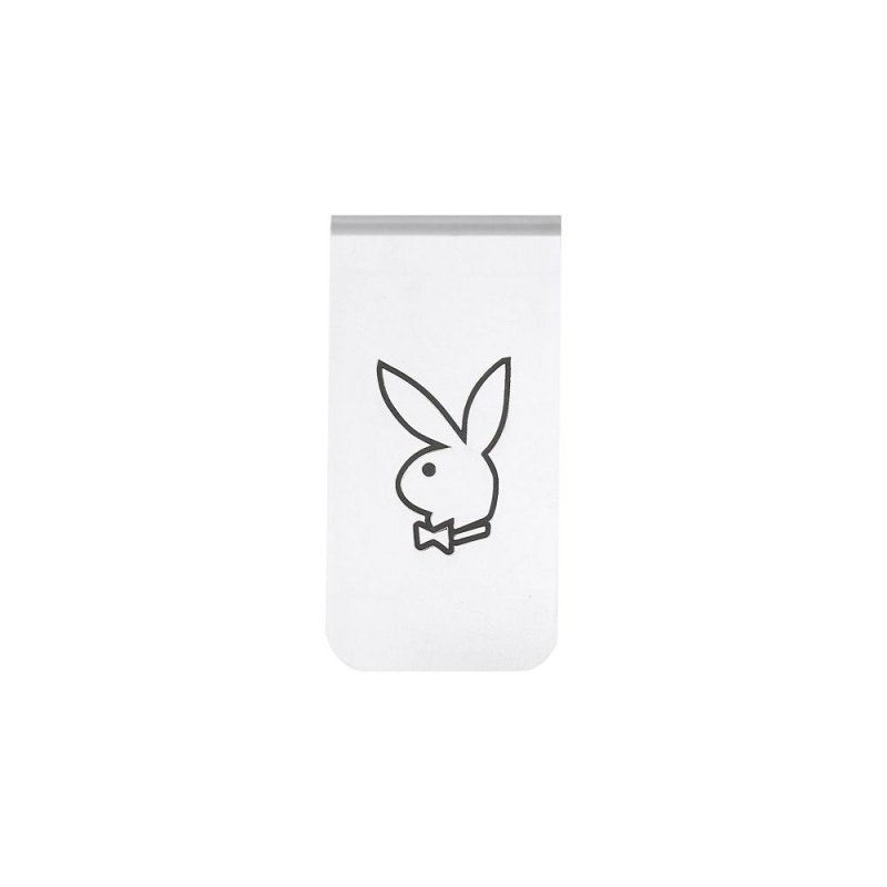 Silver Men\'s Playboy Rabbit Head Money Clip Accessories | PLBY-592929