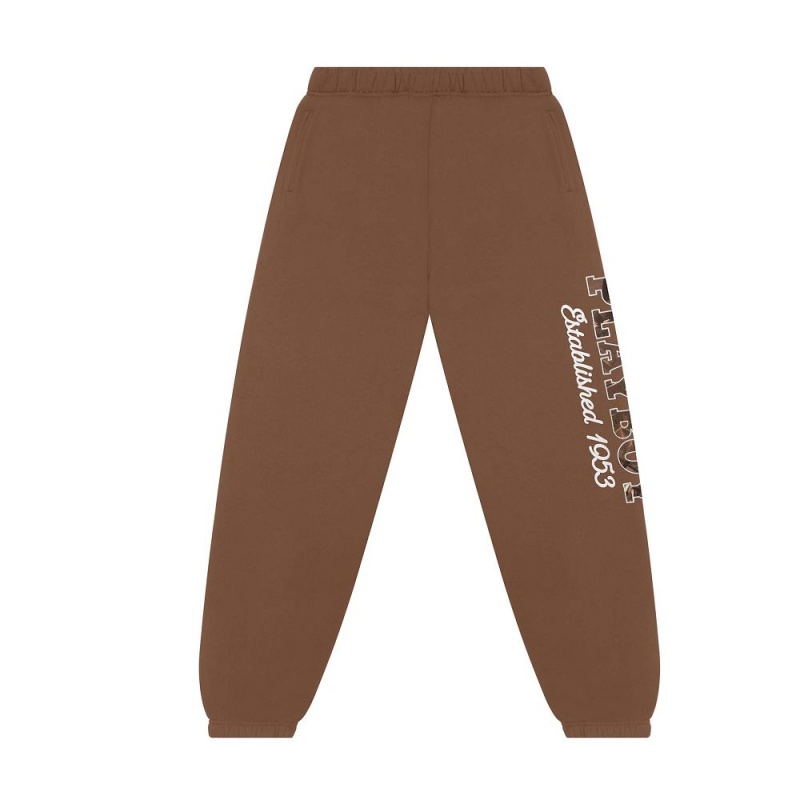 Turkish Coffee Women's Playboy Boudoir Bunny - 9pcs Set Joggers | PLBY-592769