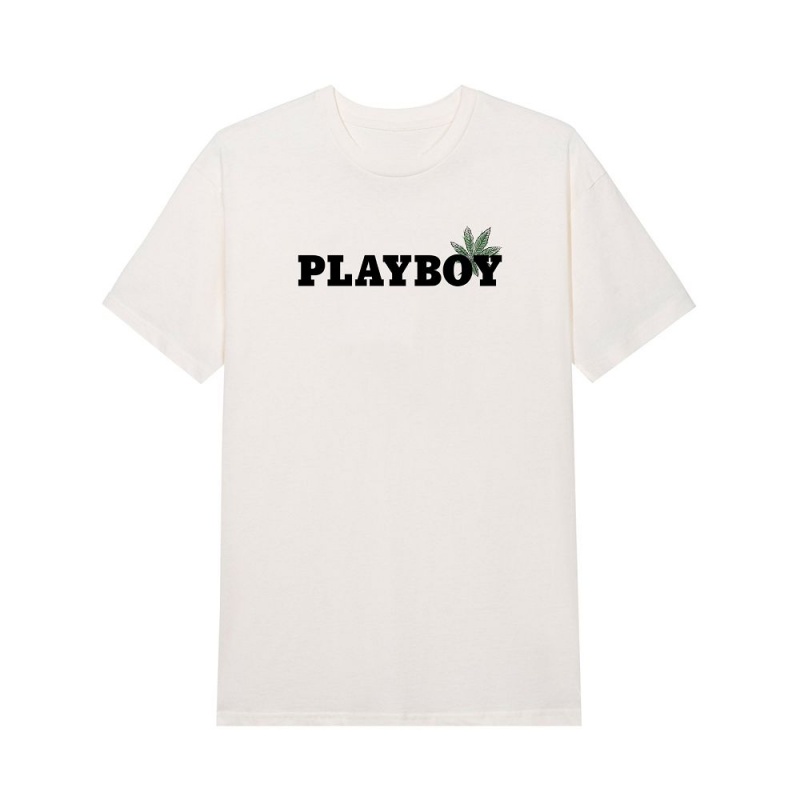 Vintage White Men's Playboy Team Femlin T-shirts | PLBY-593156