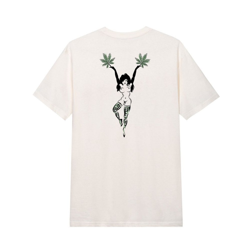 Vintage White Men\'s Playboy Team Femlin T-shirts | PLBY-593156