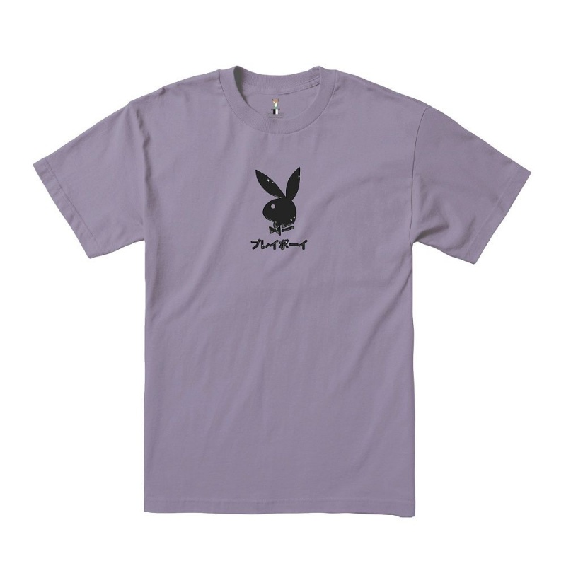 White Men's Playboy Ace of Spades -Colo T-shirts | PLBY-593139