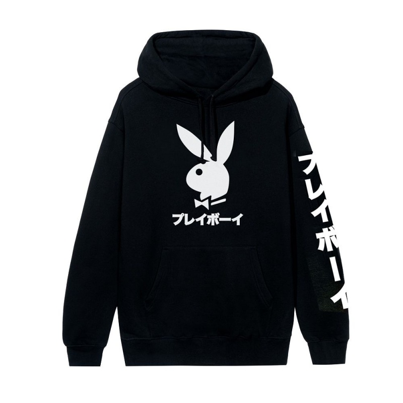 White Men\'s Playboy Japanese Rabbit Head Hoodies | PLBY-593036