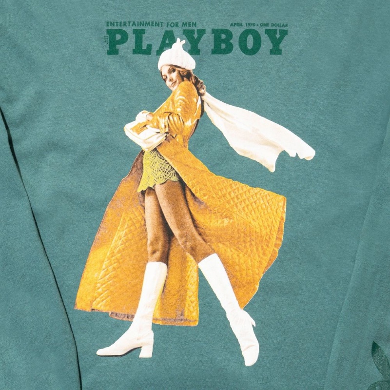 Women's Playboy Bunny Hills T-shirts | PLBY-592887