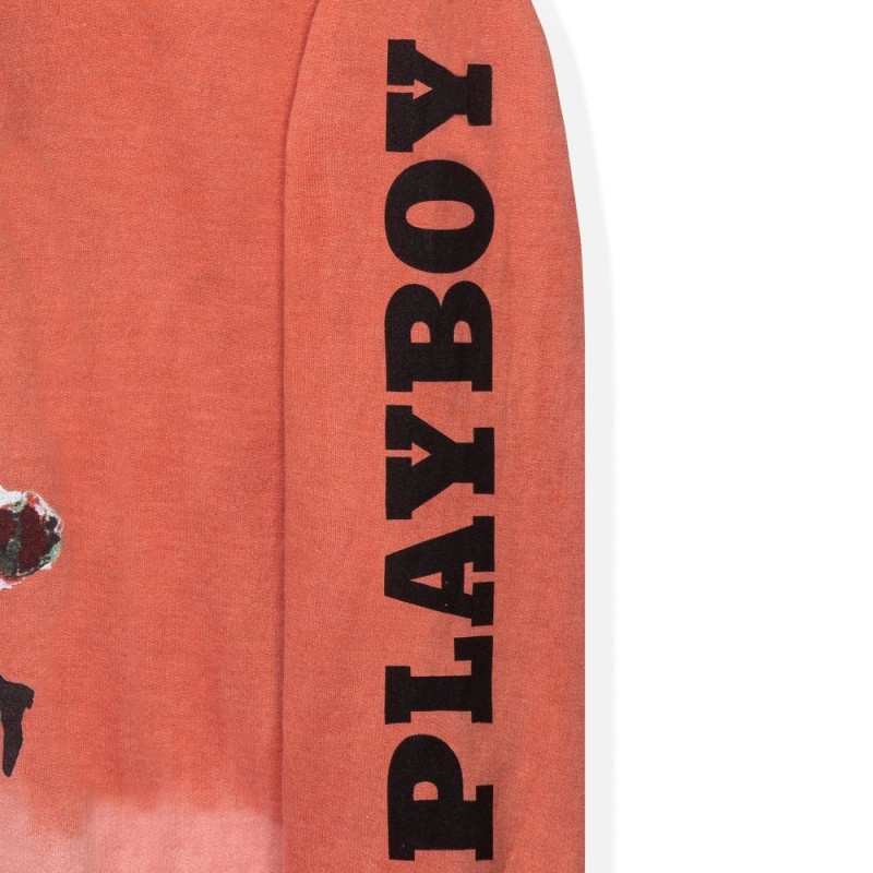 Women's Playboy Lounge Rib LS and Set Crewnecks | PLBY-592855
