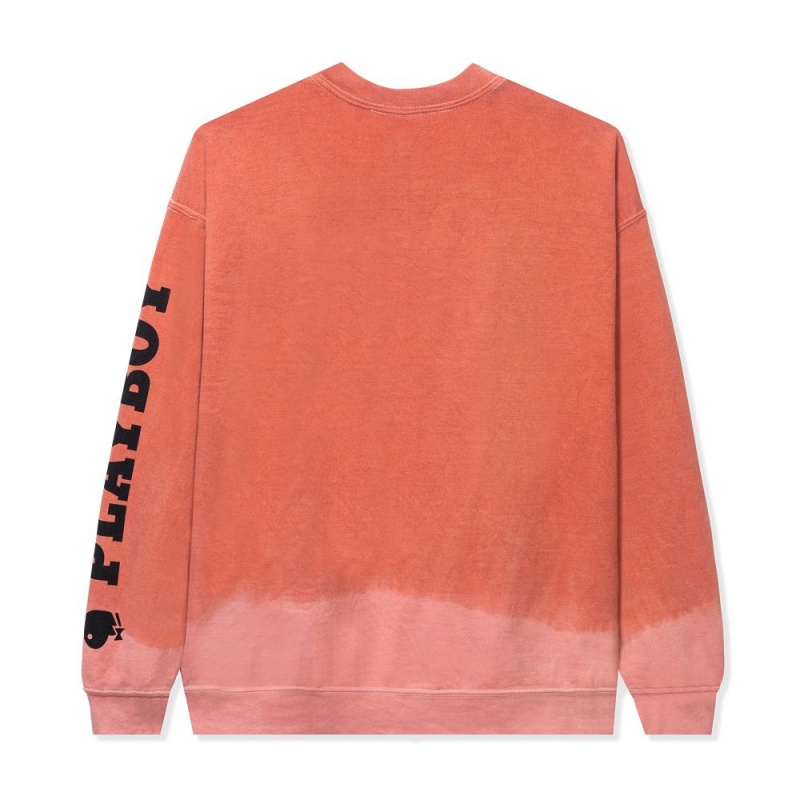 Women's Playboy Lounge Rib LS and Set Crewnecks | PLBY-592855