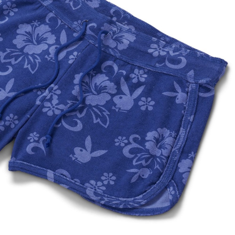 Women's Playboy Velour Shorts | PLBY-592758