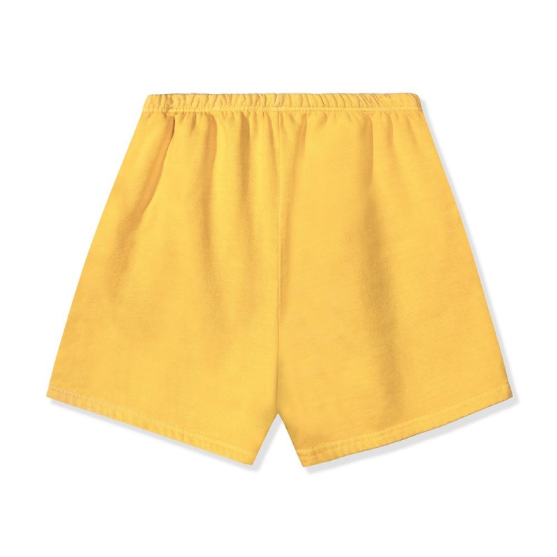 Yellow Women's Playboy The Cozy Sleep Onesie Shorts | PLBY-592764