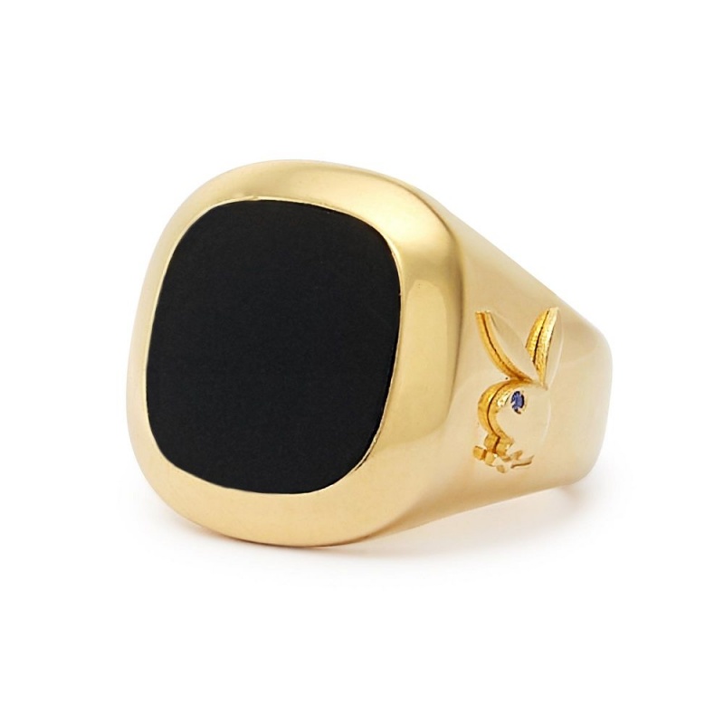 Zebra Men's Playboy Rabbit Head Cufflinks Jewelry | PLBY-592920